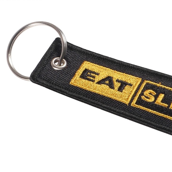 Aviator ‘Eat, Sleep, Fly’ Keychain Luggage Tag - Picture 2 of 15